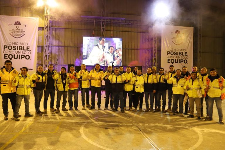 Nuestra contratista Cumbra supera los 6 millones de horas hombre sin accidentes