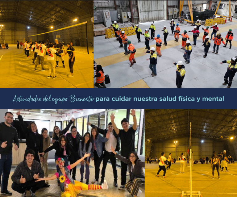 Actividades organizadas por el equipo de Bienestar para fomentar un ambiente saludable y productivo