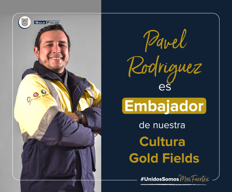 Pavel Rodriguez es embajador de nuestra cultura Gold Fields