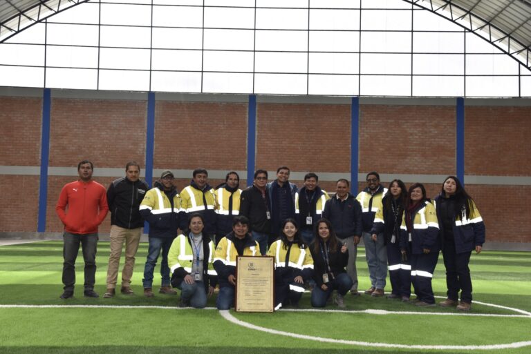 Coymolache Bajo celebra la entrega de moderna casa comunal y coliseo multiusos gracias a Gold Fields